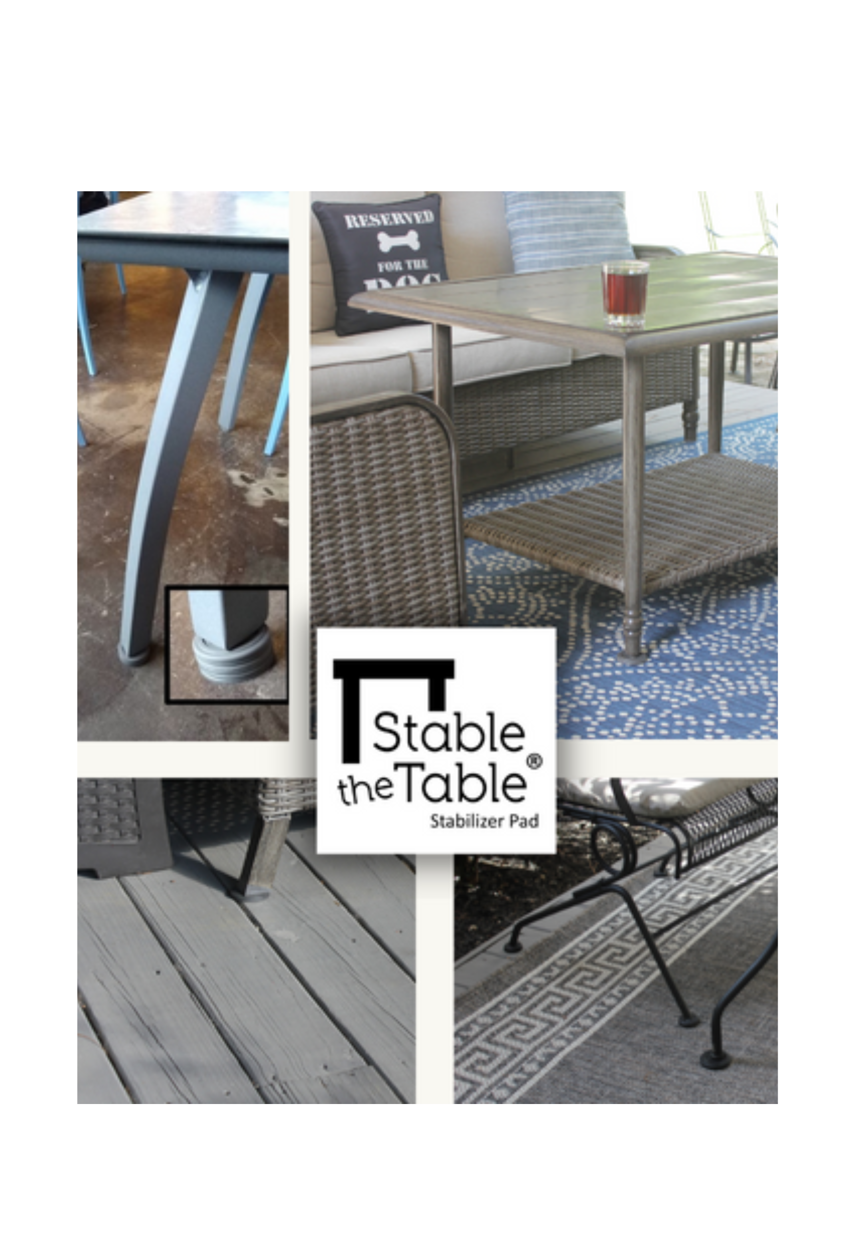 Stable the Table: 6 Pack Walnut Round