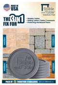 Stable the Table: 6 Pack Grey Round