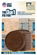 Stable the Table: 12 Pack Walnut Round