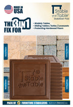 Stable the Table: 12 Pack Walnut Square