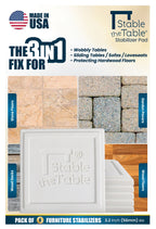 Stable the Table: 6 Pack White Square