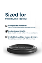 Stable the Table: 6 Pack Black Round