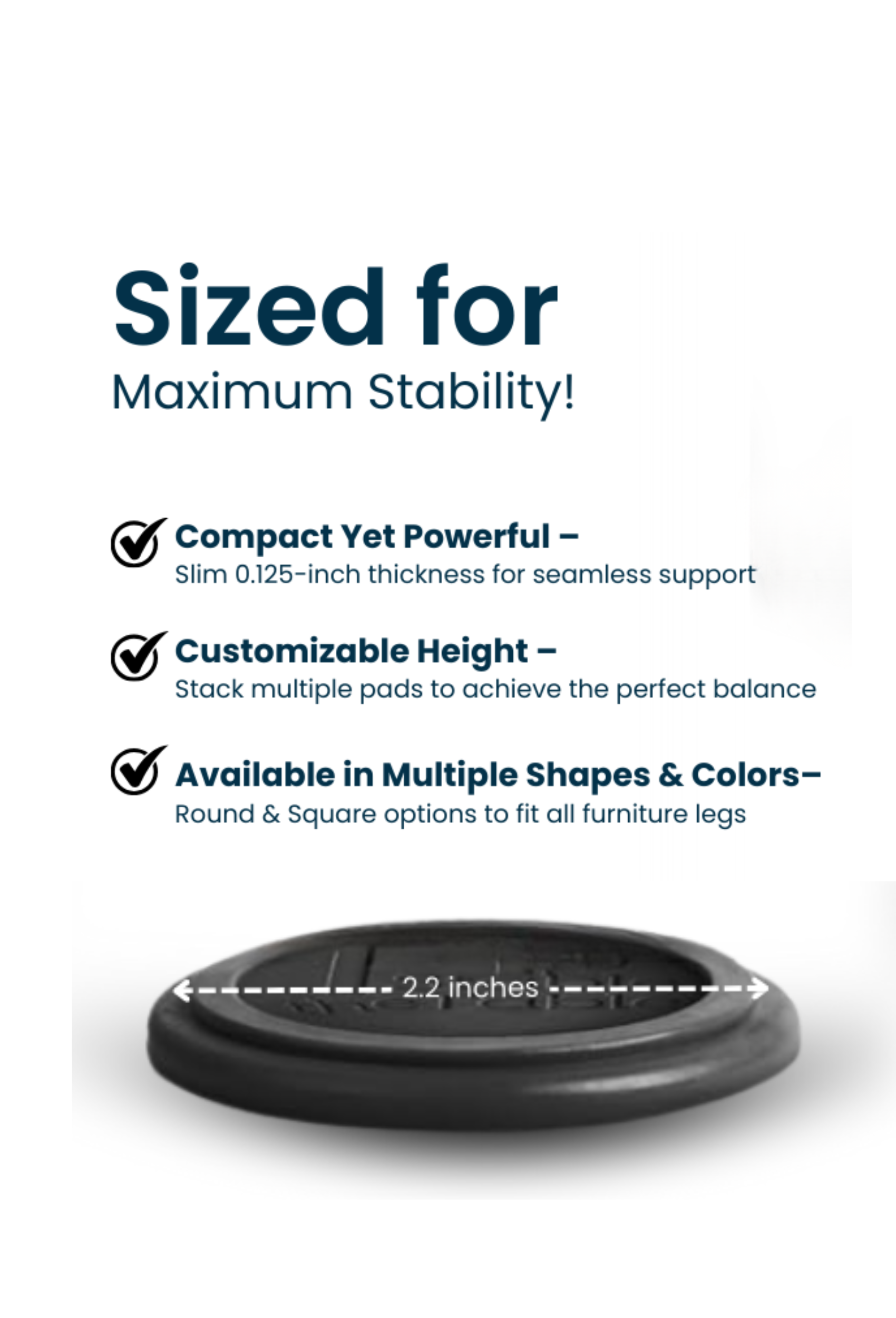 Stable the Table: 6 Pack Walnut Round