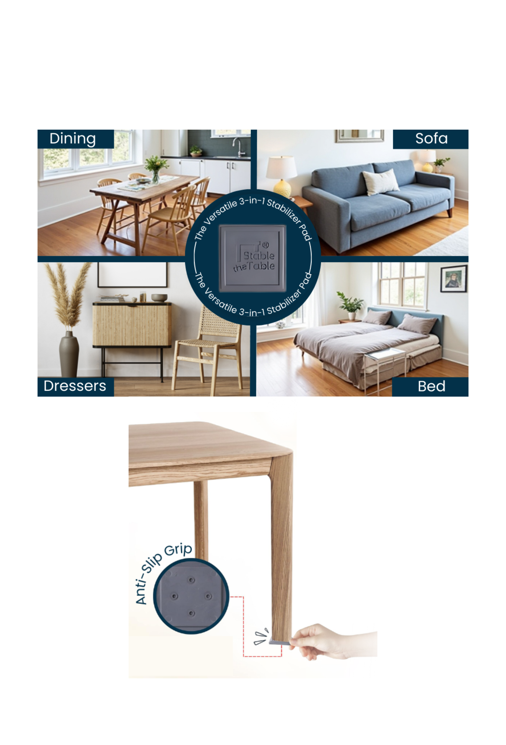 Stable the Table: 6 Pack Walnut Round